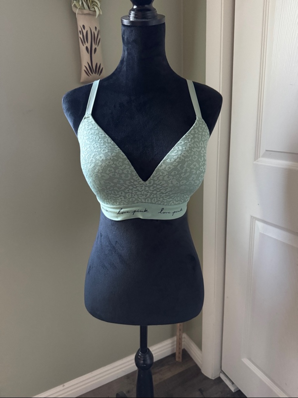 Victoria's Secret Mint Green Lace Padded Bralette